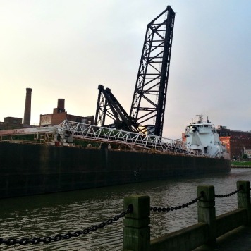 Sam Laud Freighter on the Cuyahoga